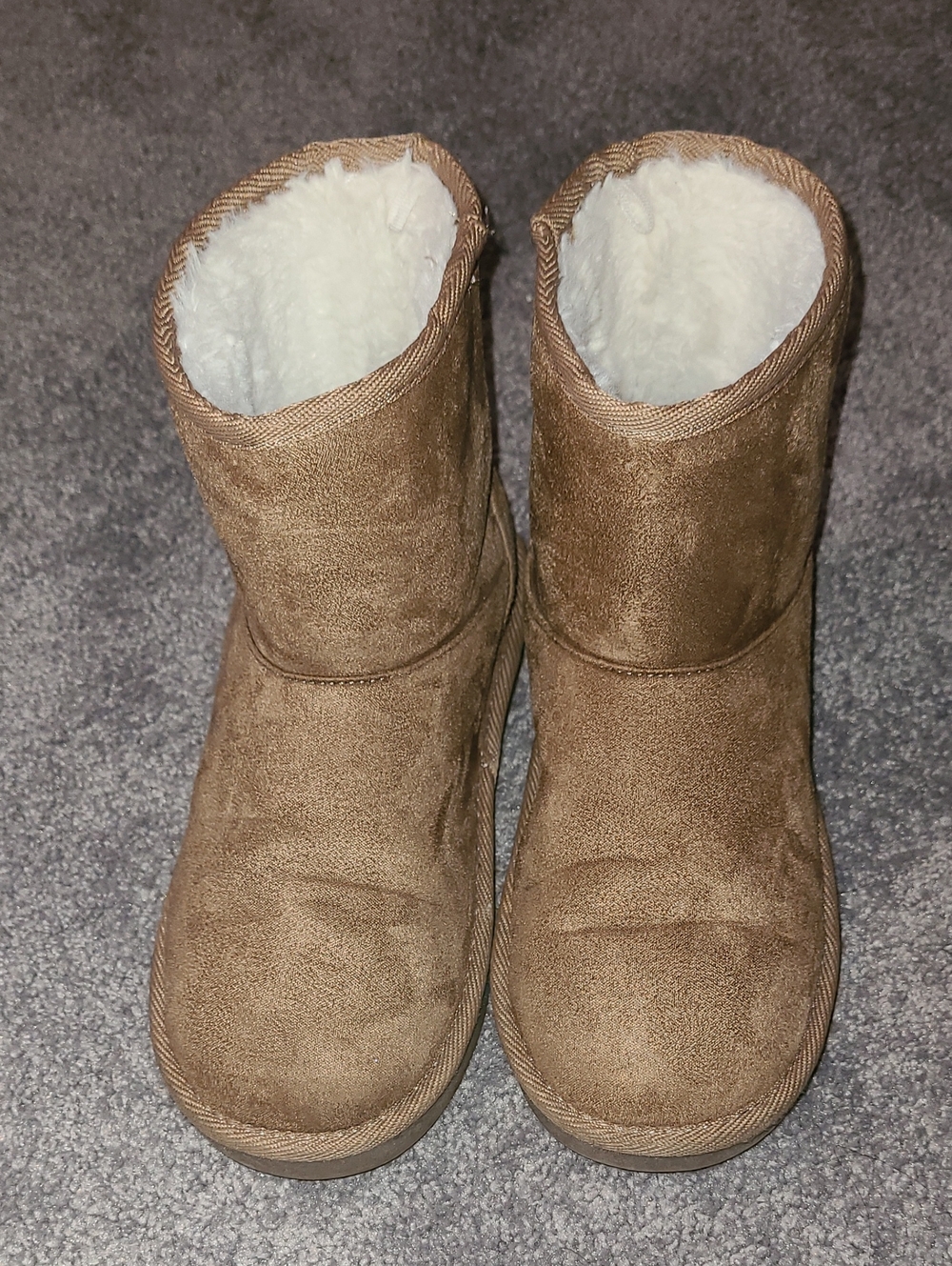 Children's Place Brown Faux Suede Girls Boots